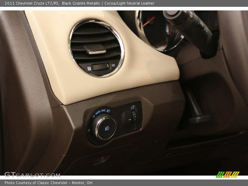 Black Granite Metallic / Cocoa/Light Neutral Leather 2011 Chevrolet Cruze LTZ/RS