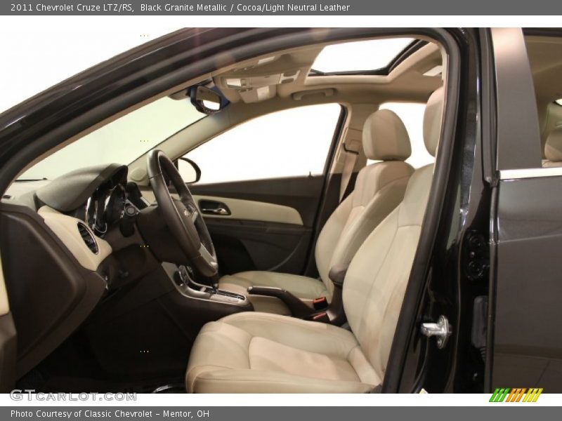 Black Granite Metallic / Cocoa/Light Neutral Leather 2011 Chevrolet Cruze LTZ/RS