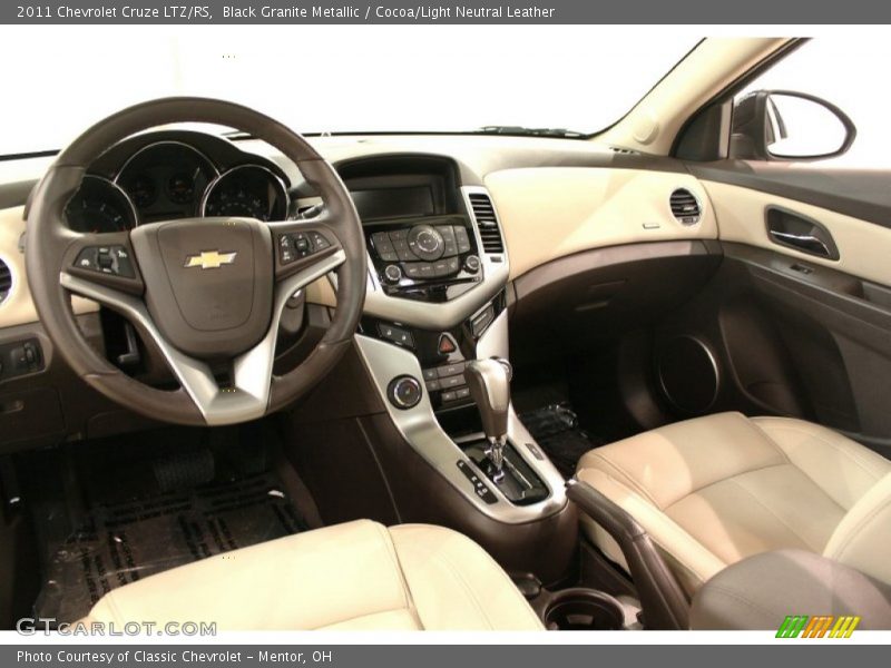 Black Granite Metallic / Cocoa/Light Neutral Leather 2011 Chevrolet Cruze LTZ/RS