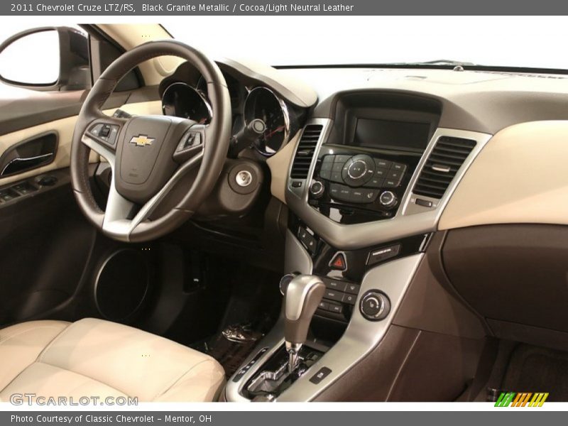 Black Granite Metallic / Cocoa/Light Neutral Leather 2011 Chevrolet Cruze LTZ/RS