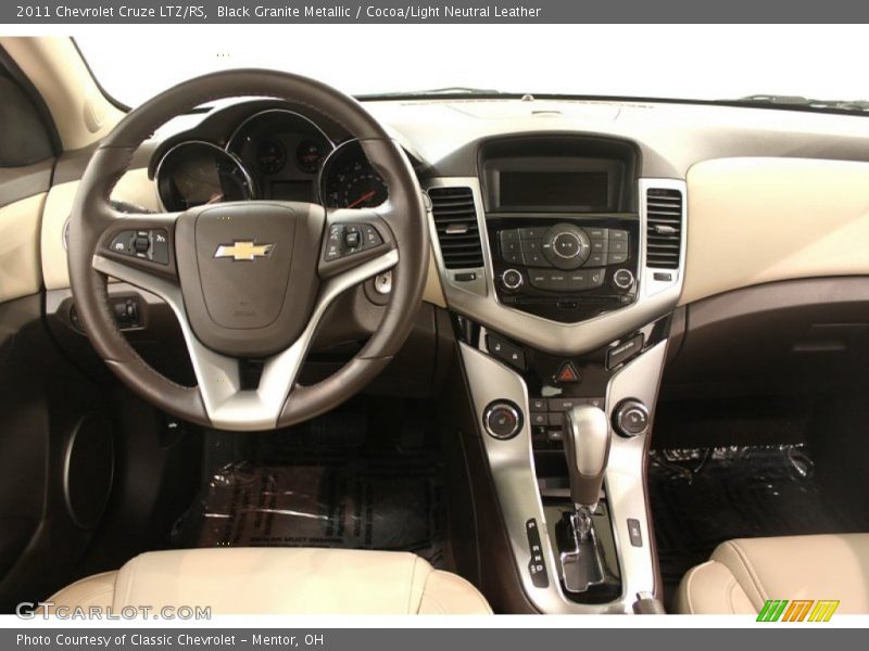 Black Granite Metallic / Cocoa/Light Neutral Leather 2011 Chevrolet Cruze LTZ/RS