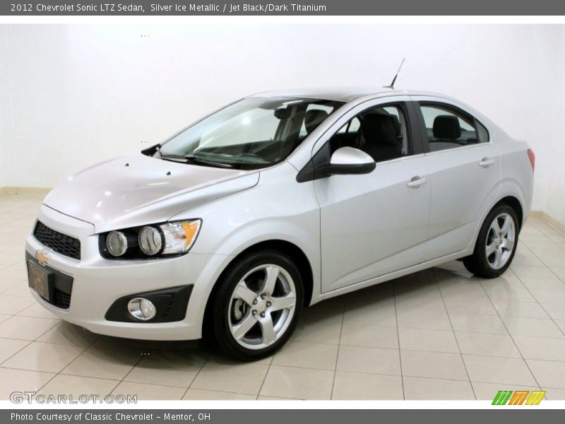 Silver Ice Metallic / Jet Black/Dark Titanium 2012 Chevrolet Sonic LTZ Sedan