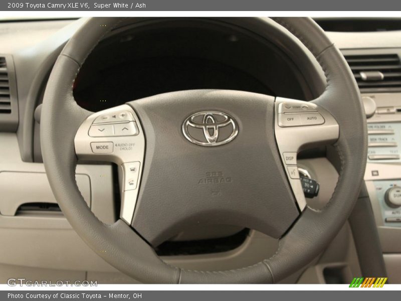 Super White / Ash 2009 Toyota Camry XLE V6