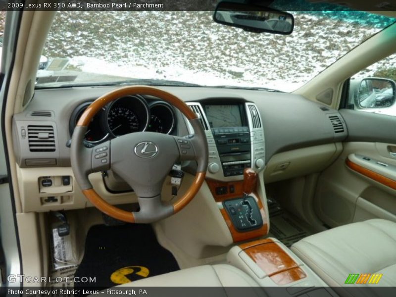 Bamboo Pearl / Parchment 2009 Lexus RX 350 AWD
