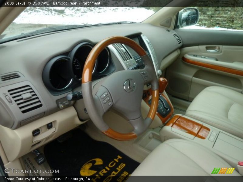 Bamboo Pearl / Parchment 2009 Lexus RX 350 AWD