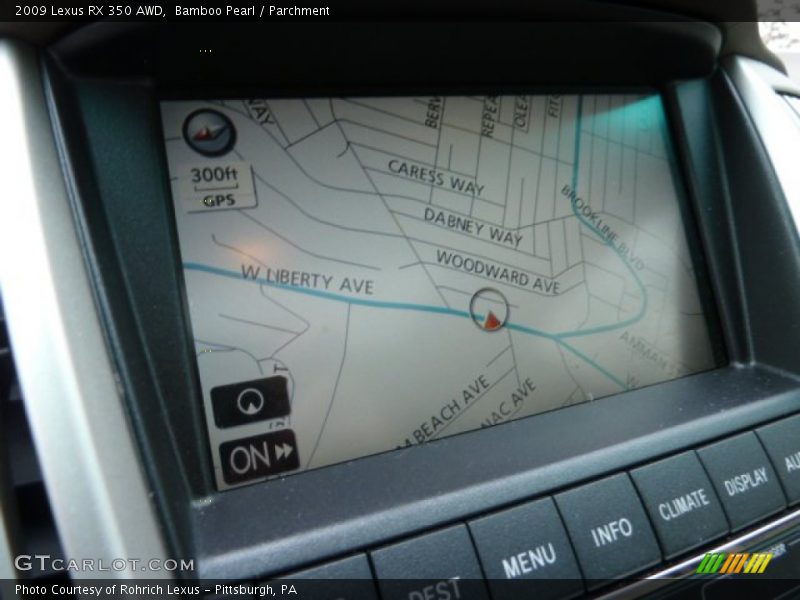 Bamboo Pearl / Parchment 2009 Lexus RX 350 AWD