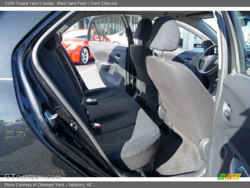 Black Sand Pearl / Dark Charcoal 2008 Toyota Yaris S Sedan