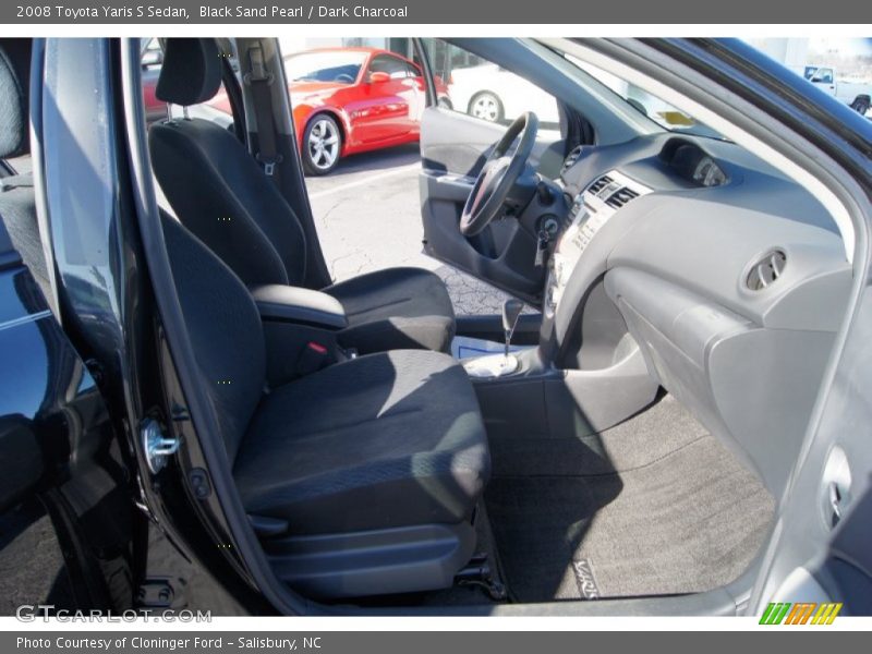 Black Sand Pearl / Dark Charcoal 2008 Toyota Yaris S Sedan