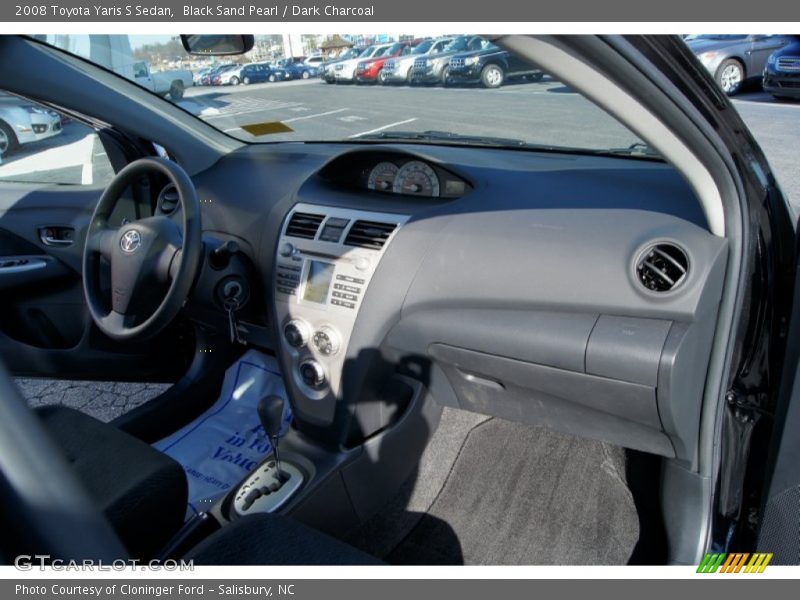 Black Sand Pearl / Dark Charcoal 2008 Toyota Yaris S Sedan