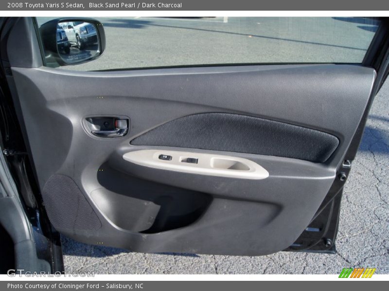 Black Sand Pearl / Dark Charcoal 2008 Toyota Yaris S Sedan