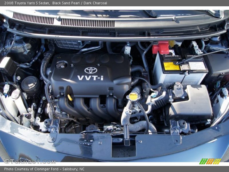 Black Sand Pearl / Dark Charcoal 2008 Toyota Yaris S Sedan
