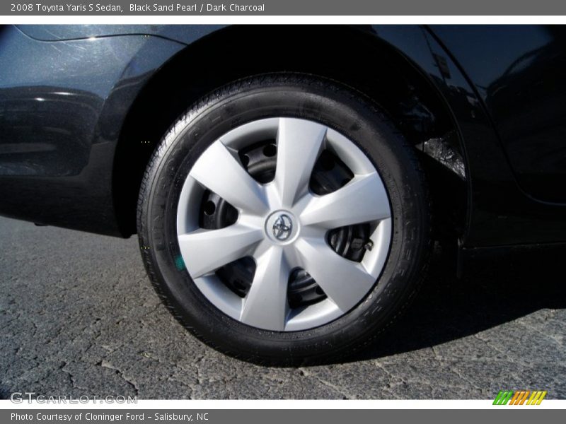 Black Sand Pearl / Dark Charcoal 2008 Toyota Yaris S Sedan