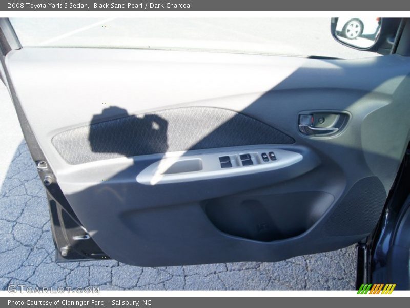 Black Sand Pearl / Dark Charcoal 2008 Toyota Yaris S Sedan