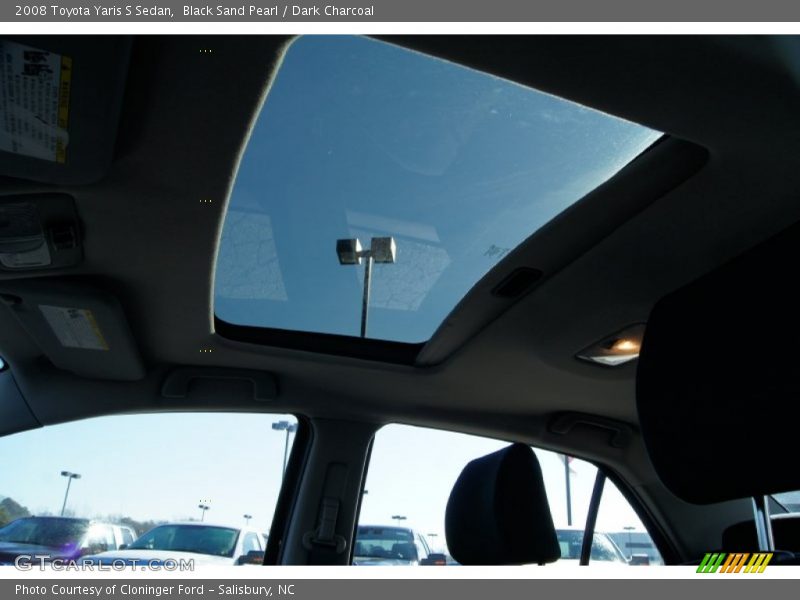 Black Sand Pearl / Dark Charcoal 2008 Toyota Yaris S Sedan