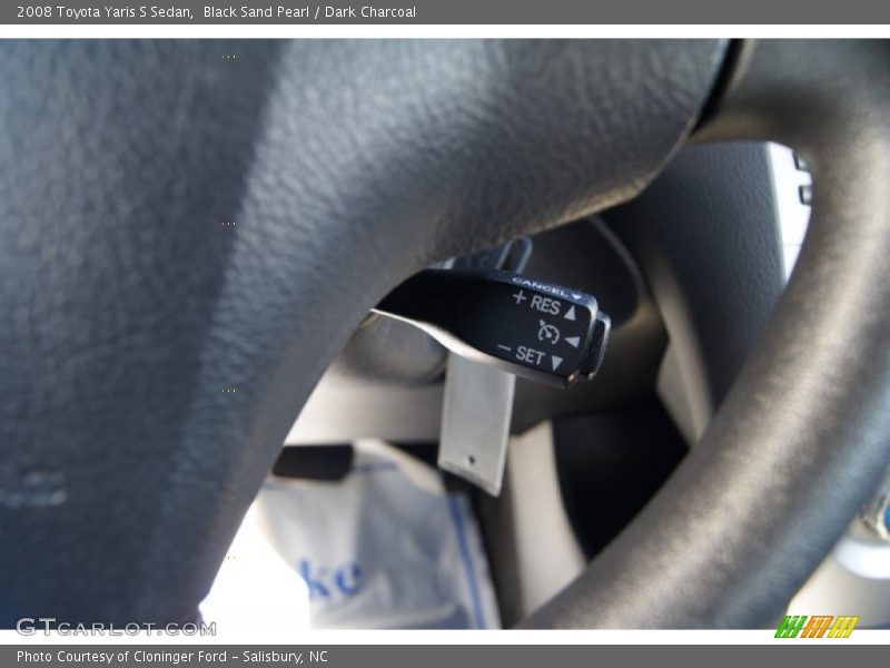 Black Sand Pearl / Dark Charcoal 2008 Toyota Yaris S Sedan