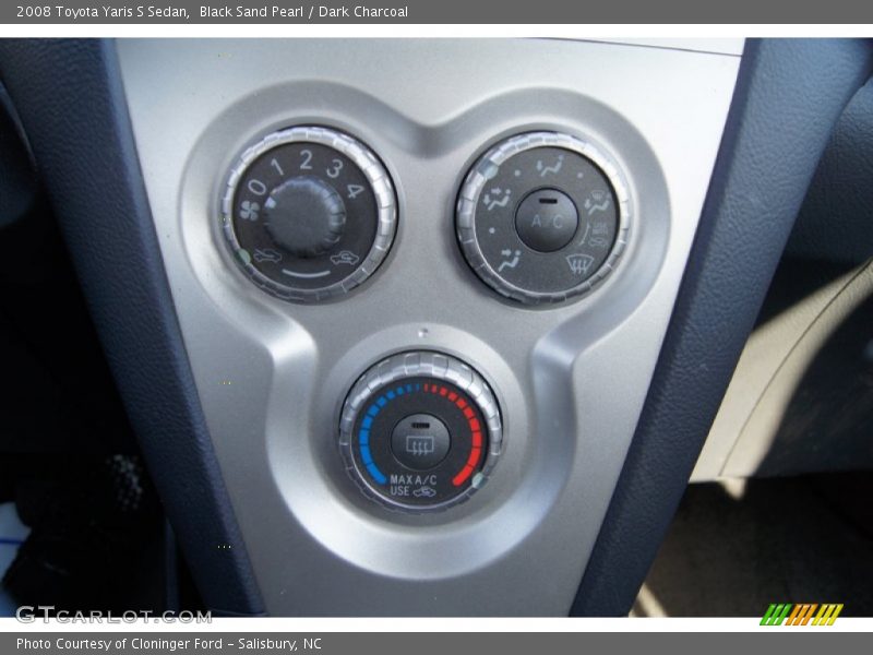 Black Sand Pearl / Dark Charcoal 2008 Toyota Yaris S Sedan