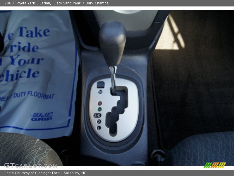 Black Sand Pearl / Dark Charcoal 2008 Toyota Yaris S Sedan