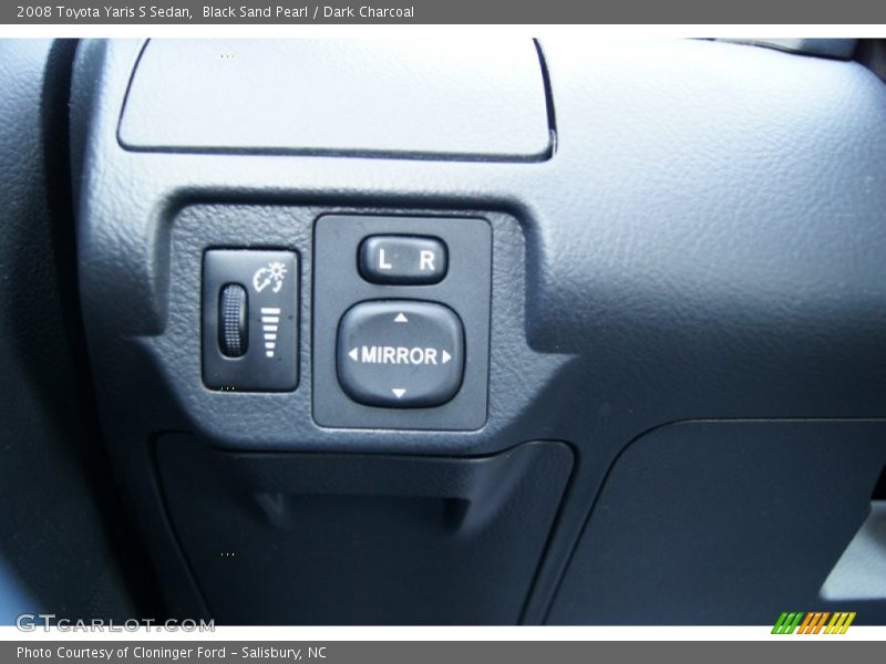 Black Sand Pearl / Dark Charcoal 2008 Toyota Yaris S Sedan