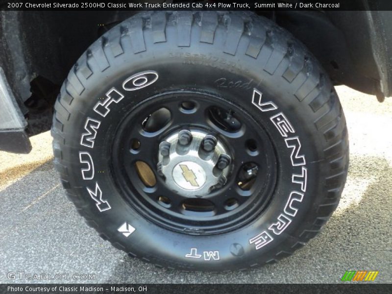  2007 Silverado 2500HD Classic Work Truck Extended Cab 4x4 Plow Truck Wheel