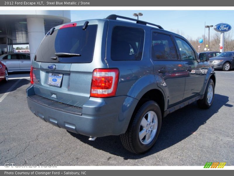Steel Blue Metallic / Stone 2012 Ford Escape XLT