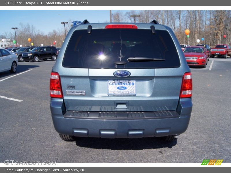 Steel Blue Metallic / Stone 2012 Ford Escape XLT