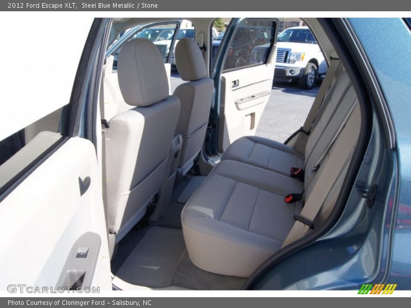 Steel Blue Metallic / Stone 2012 Ford Escape XLT