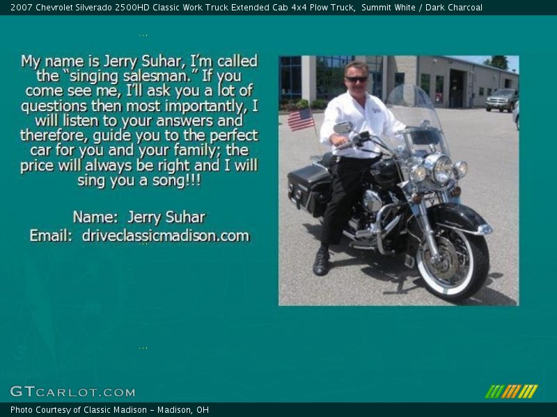 Summit White / Dark Charcoal 2007 Chevrolet Silverado 2500HD Classic Work Truck Extended Cab 4x4 Plow Truck