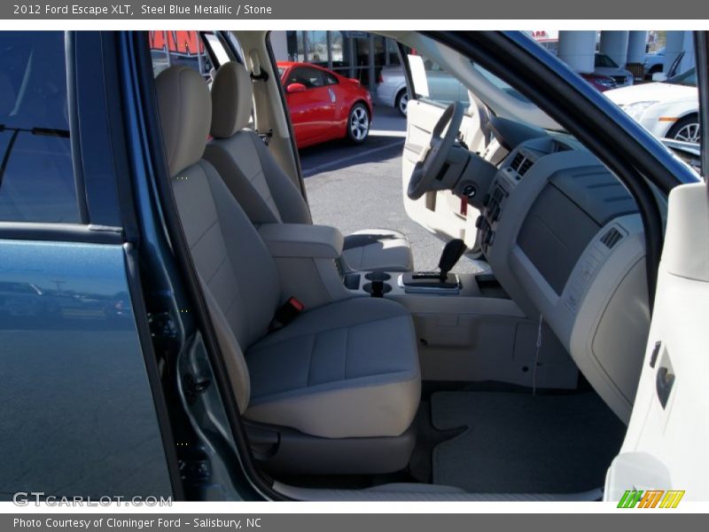 Steel Blue Metallic / Stone 2012 Ford Escape XLT