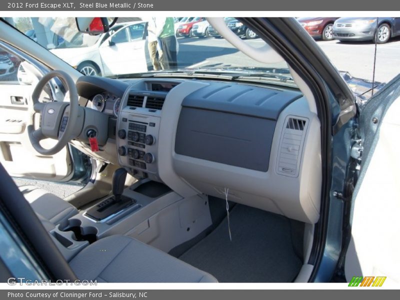 Steel Blue Metallic / Stone 2012 Ford Escape XLT
