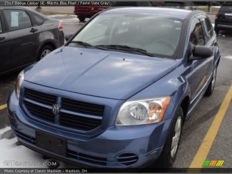 Marine Blue Pearl / Pastel Slate Gray 2007 Dodge Caliber SE