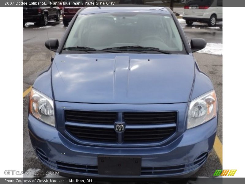 Marine Blue Pearl / Pastel Slate Gray 2007 Dodge Caliber SE