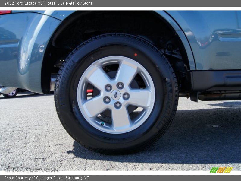 Steel Blue Metallic / Stone 2012 Ford Escape XLT
