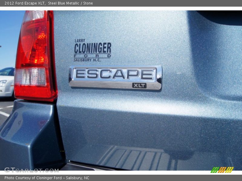 Steel Blue Metallic / Stone 2012 Ford Escape XLT