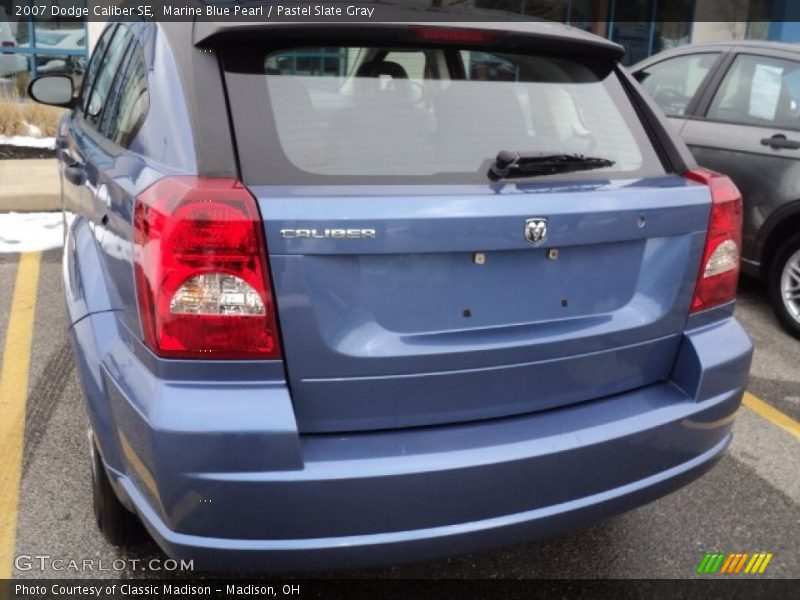 Marine Blue Pearl / Pastel Slate Gray 2007 Dodge Caliber SE