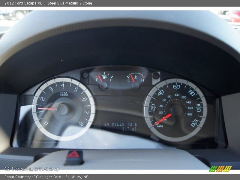 Steel Blue Metallic / Stone 2012 Ford Escape XLT