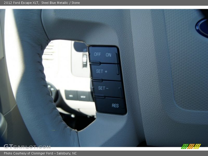 Steel Blue Metallic / Stone 2012 Ford Escape XLT