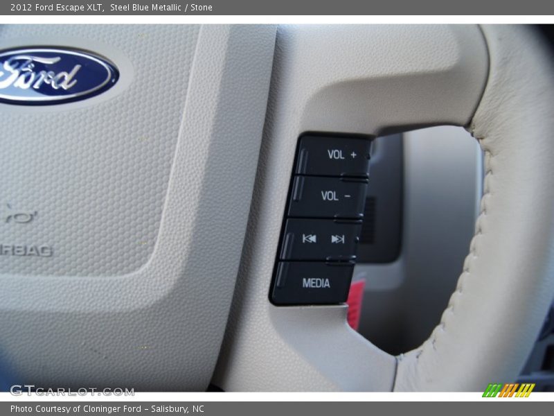 Steel Blue Metallic / Stone 2012 Ford Escape XLT