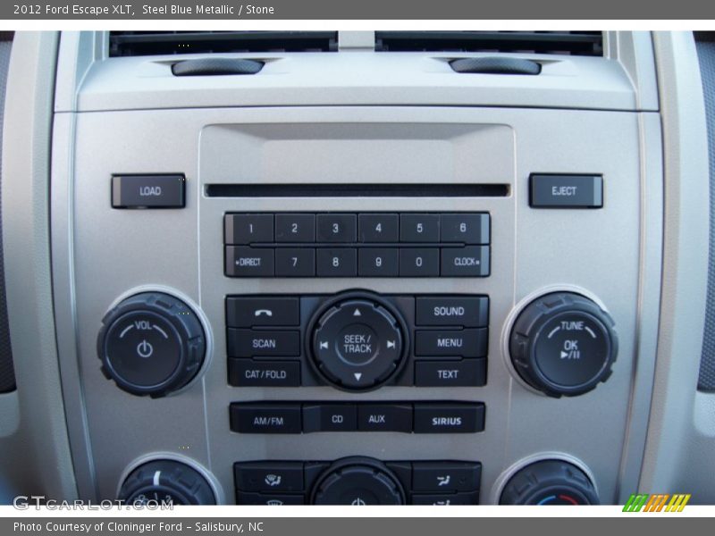 Steel Blue Metallic / Stone 2012 Ford Escape XLT