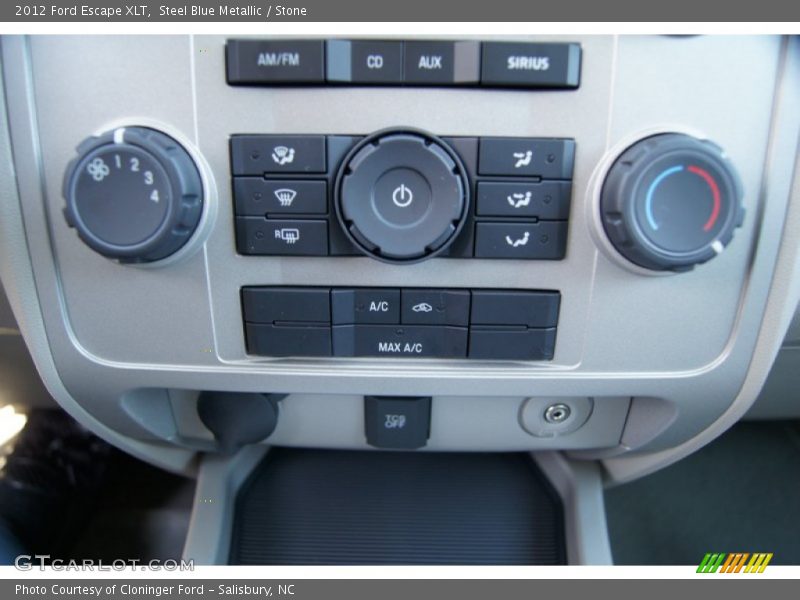 Steel Blue Metallic / Stone 2012 Ford Escape XLT