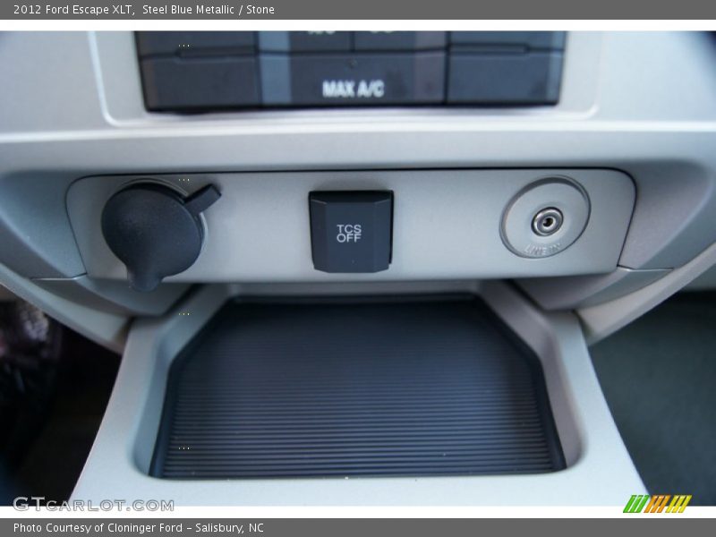 Steel Blue Metallic / Stone 2012 Ford Escape XLT
