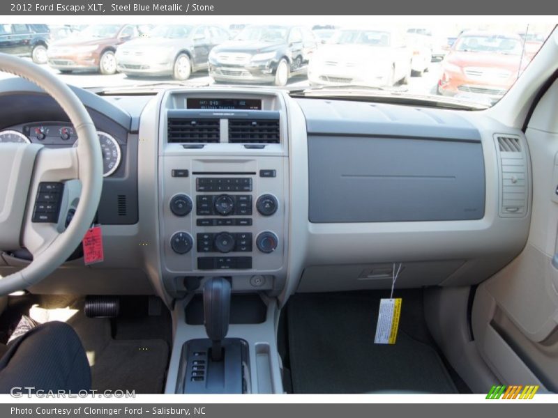 Steel Blue Metallic / Stone 2012 Ford Escape XLT
