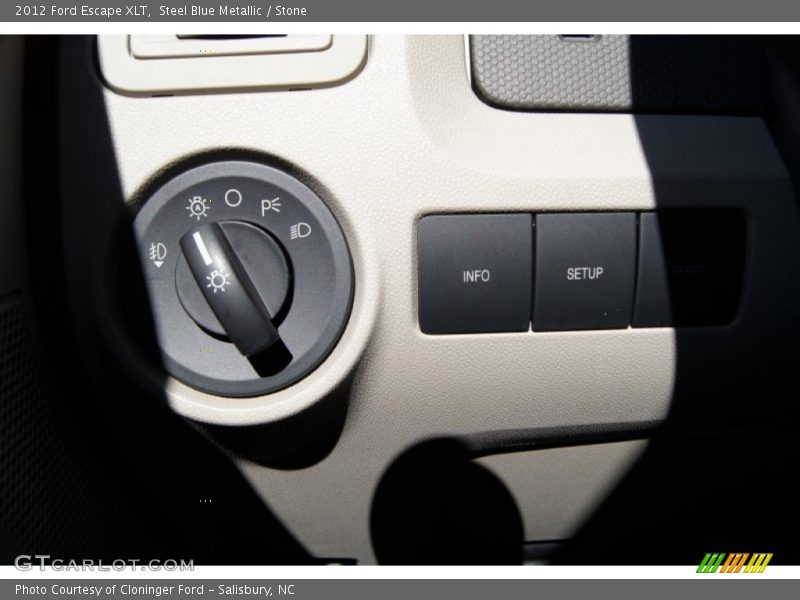 Steel Blue Metallic / Stone 2012 Ford Escape XLT