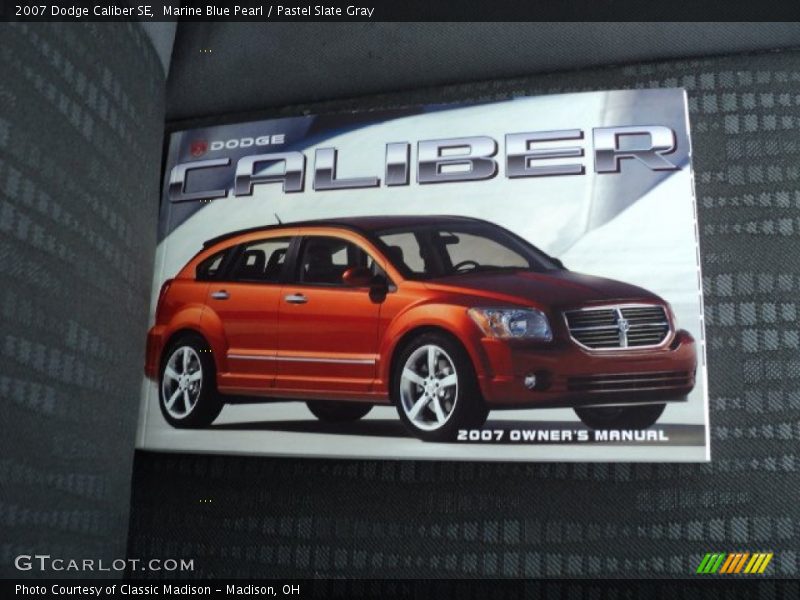 Marine Blue Pearl / Pastel Slate Gray 2007 Dodge Caliber SE