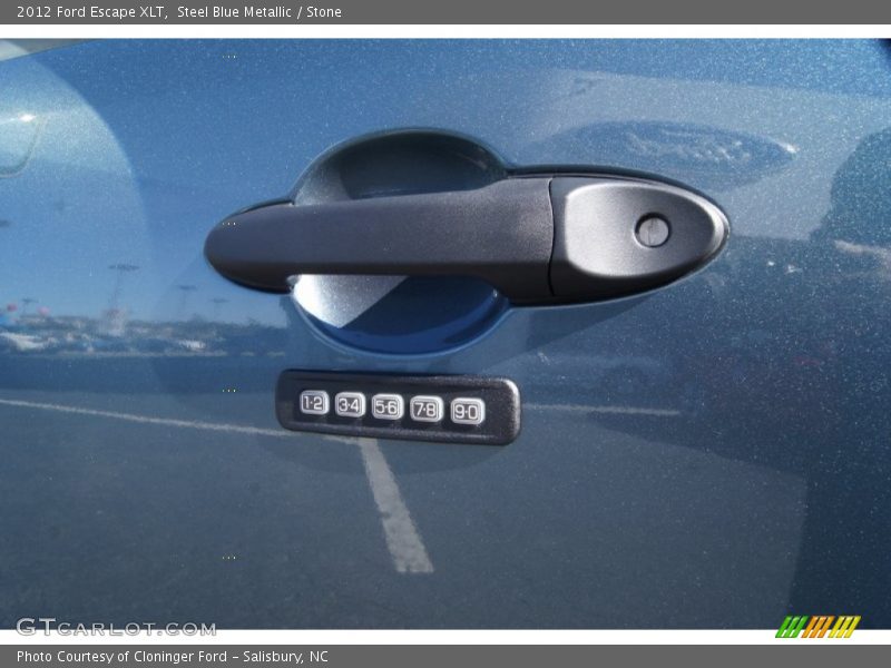 Steel Blue Metallic / Stone 2012 Ford Escape XLT