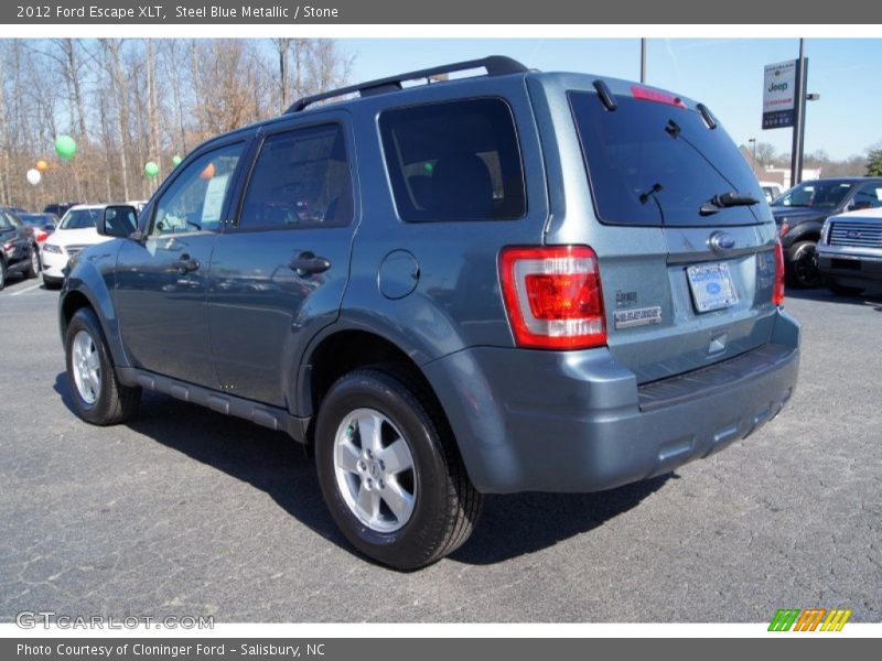 Steel Blue Metallic / Stone 2012 Ford Escape XLT