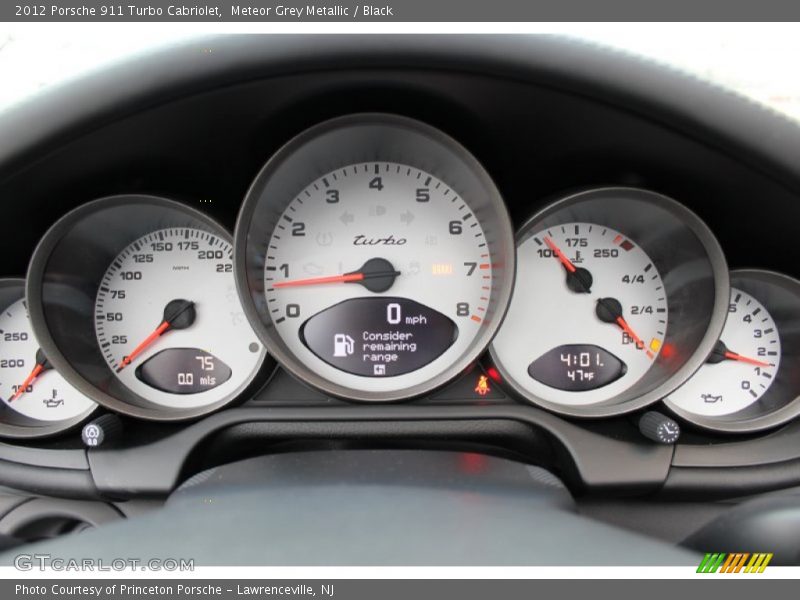  2012 911 Turbo Cabriolet Turbo Cabriolet Gauges