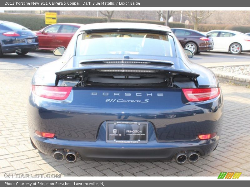 Dark Blue Metallic / Luxor Beige 2012 Porsche New 911 Carrera S Coupe