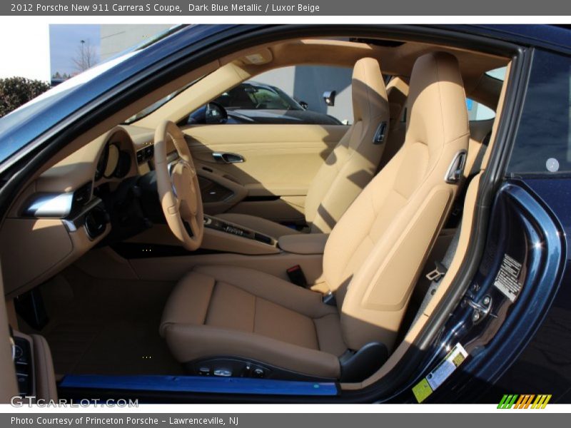 Dark Blue Metallic / Luxor Beige 2012 Porsche New 911 Carrera S Coupe