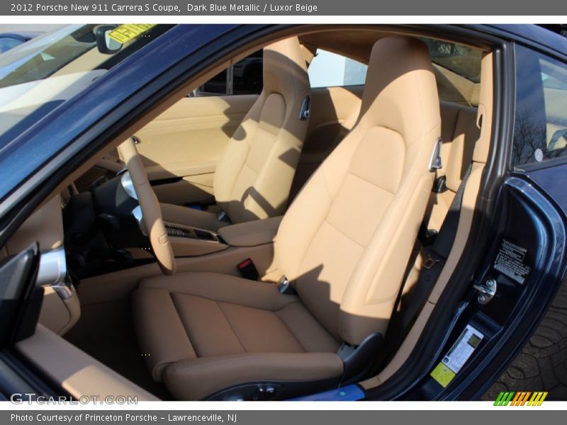 Dark Blue Metallic / Luxor Beige 2012 Porsche New 911 Carrera S Coupe