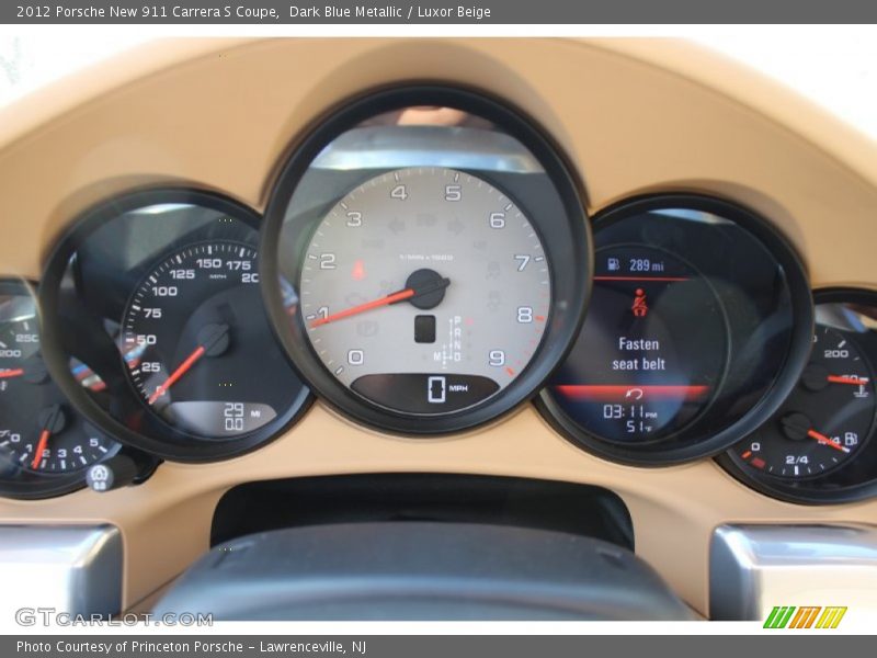  2012 New 911 Carrera S Coupe Carrera S Coupe Gauges
